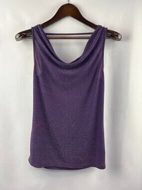 Women’s Jennifer Lopez Small Deep Purple Cowelneck Blouse